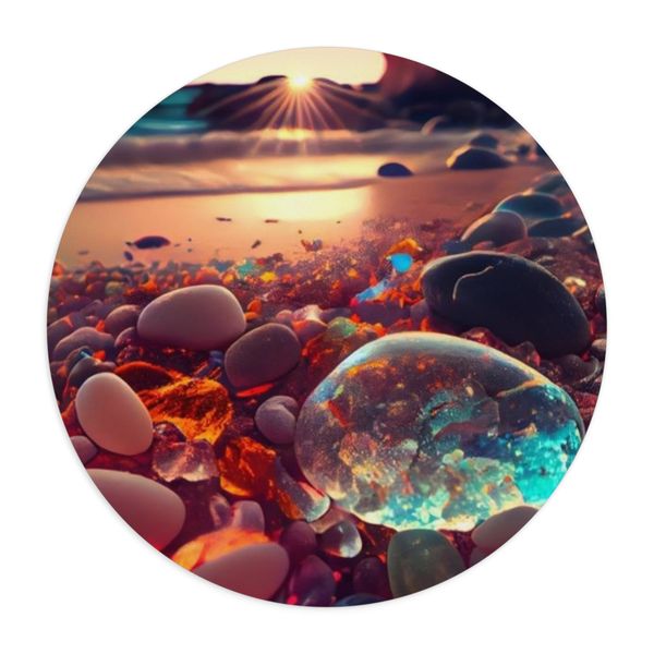 Pebbles Round Mouse Pad