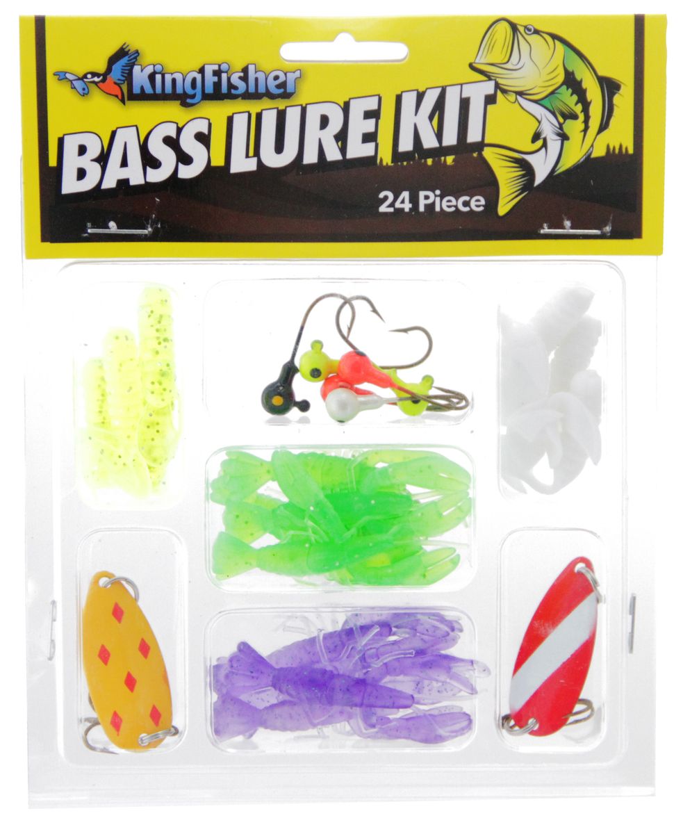Fresh Water Bass 24 Piece Fishing Lure Kit, Shop Today. Get it Tomorrow!