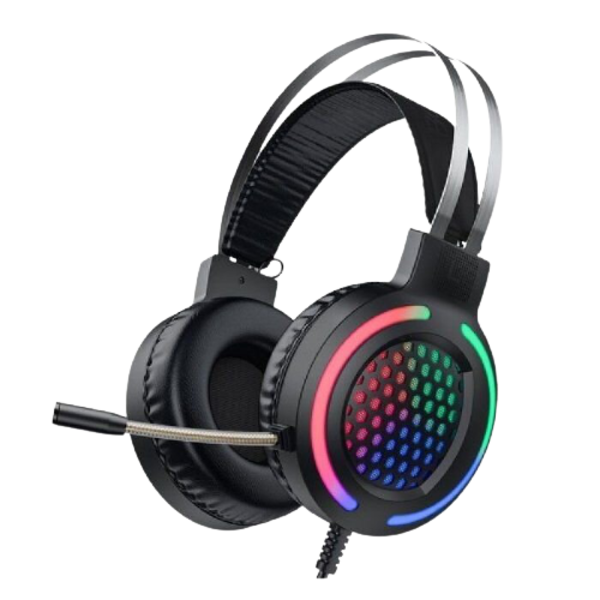 LED Ambient Lighting Gaming Headset - Black