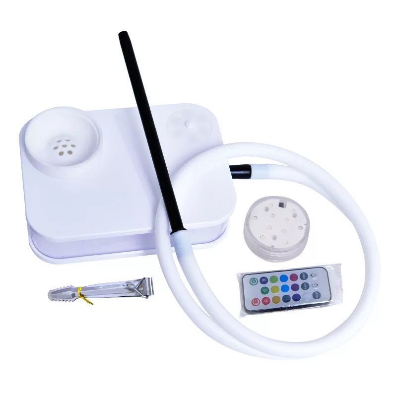 Hubbly Bubbly Hookah Shisha LED Acrylic Style 1 Pipe huka White Buy