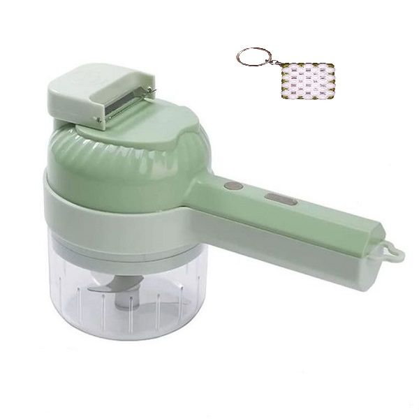 USB Rechargeable Electric Vegetable Cutter 4 In 1+Key holder