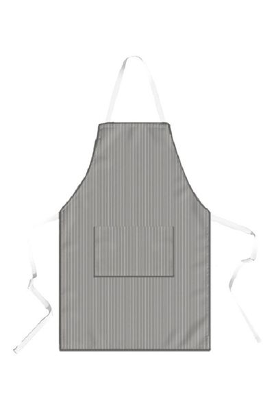 George &amp; Mason - Charcoal Herringbone Stripe Apron
