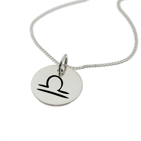 Libra Star Sign Necklace 15mm