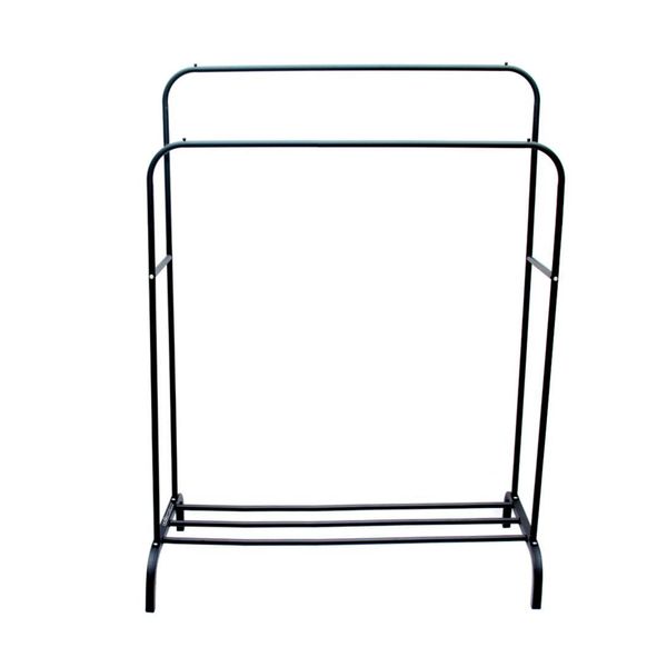 DIY Garment Rack Metal Double Rails Clothes Rack Organizer