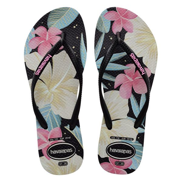 Havaianas - Slim Floral Black Pink | Shop Today. Get it Tomorrow ...