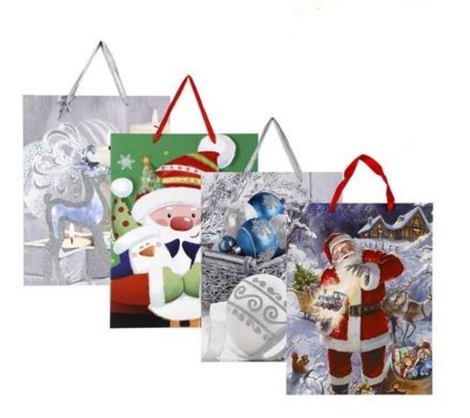 Xmas stationery gift bag jumbo set of 4 (41x30cm)