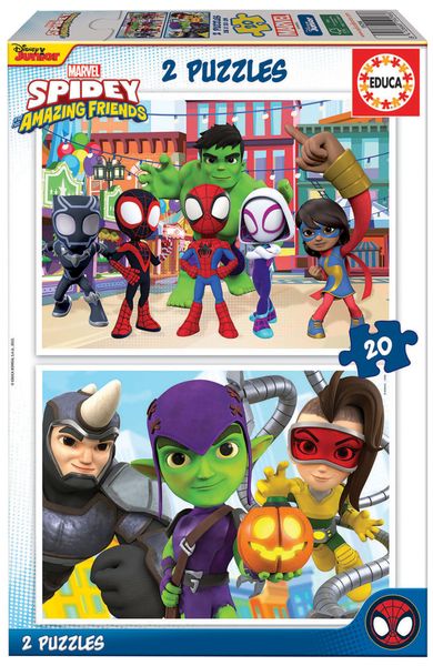 Educa Educa Spidey And His Amazing Friends 2 x20 Piece Puzzle