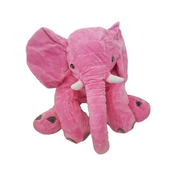 Elephant Doll Stuffed Plush Pillow - Pink - KE-5