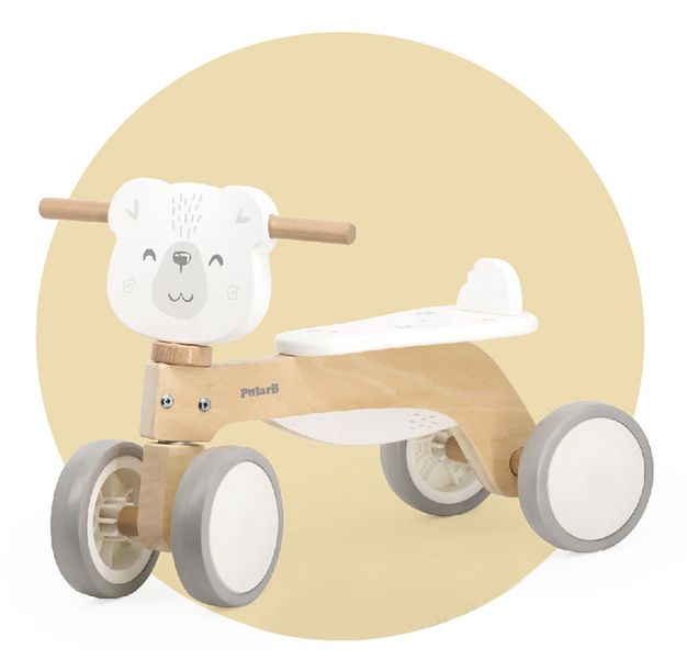 PolarB Wooden Trike Polar Bear