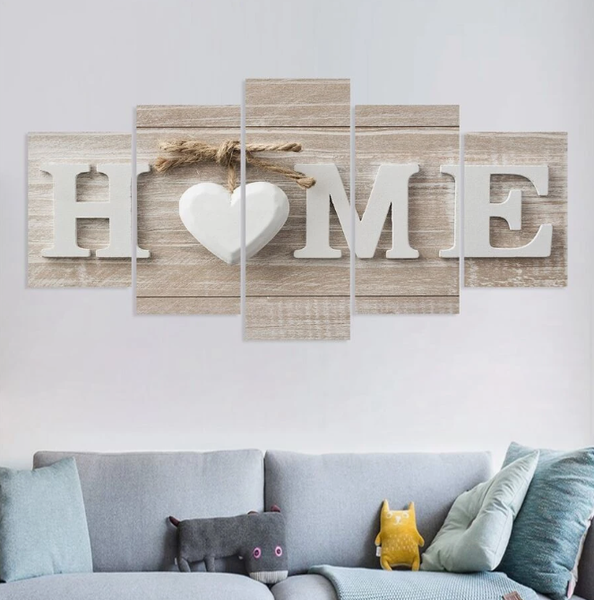 Elegant Home and Heart Wall Decor