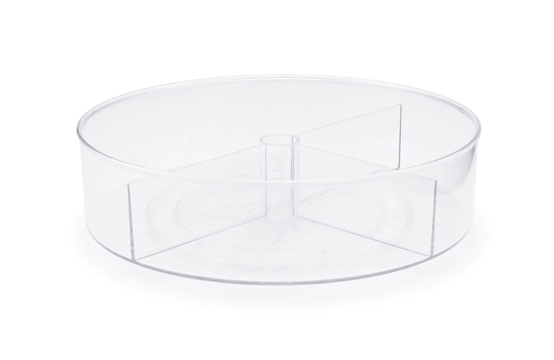 Round Turntable Storage Organiser - Clear