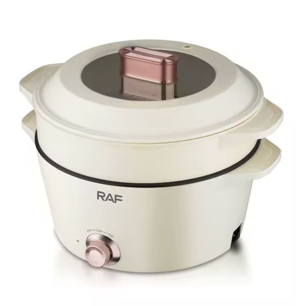 R.5403 RAF 5L+7L Electric Cooking Hot Pot With Food Steam