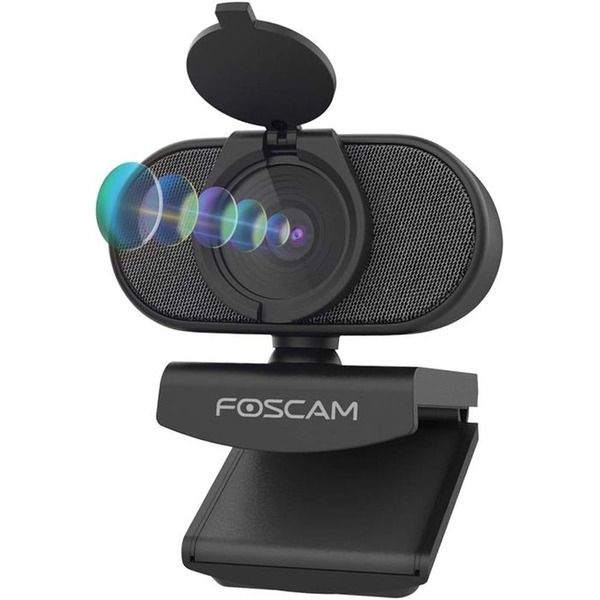 FOSCAM 2K 4MP Webcam with Dual Noise Reduction Microphones W41