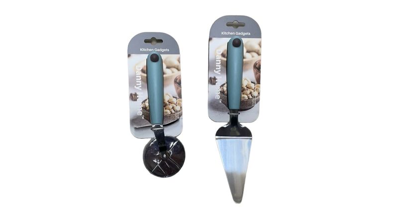 2-Piece Stainless Steel Pizza Cutter &amp; Shovel