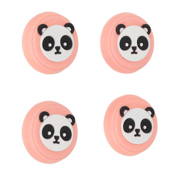 4Pieces Thumb Grips Compatible with PS5 (Pink)