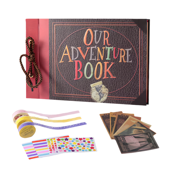Vintage Kraft Paper Photo Album Collection, 19x27cm, 80 Pages