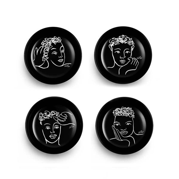 Carrol Boyes Sketchbook Black Cereal/Soup Bowl - Set of 4