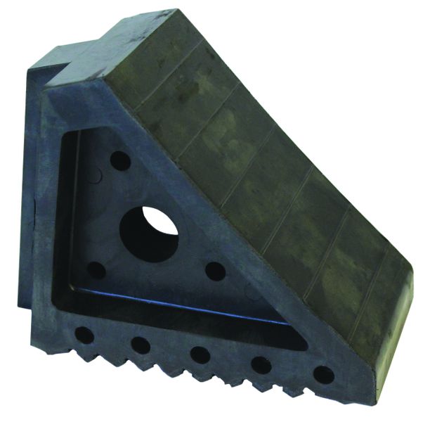 Heavy Duty Rubber Wheel Chock - 2 Ton Capacity