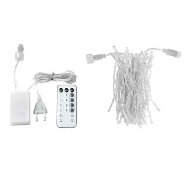 Icicle String LED Fairy Lights - AC Powered - 10m