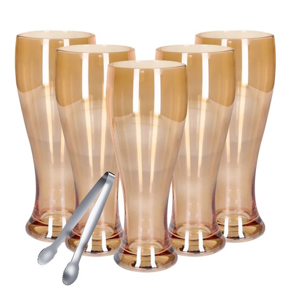 Set of 7 - Rose Gold Craft Beer Glass