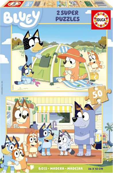 Educa Bluey Puzzles - 2x50 Piece