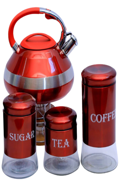 Comb Induction Whistling Kettle Sugar Coffee Tea Storage Jar