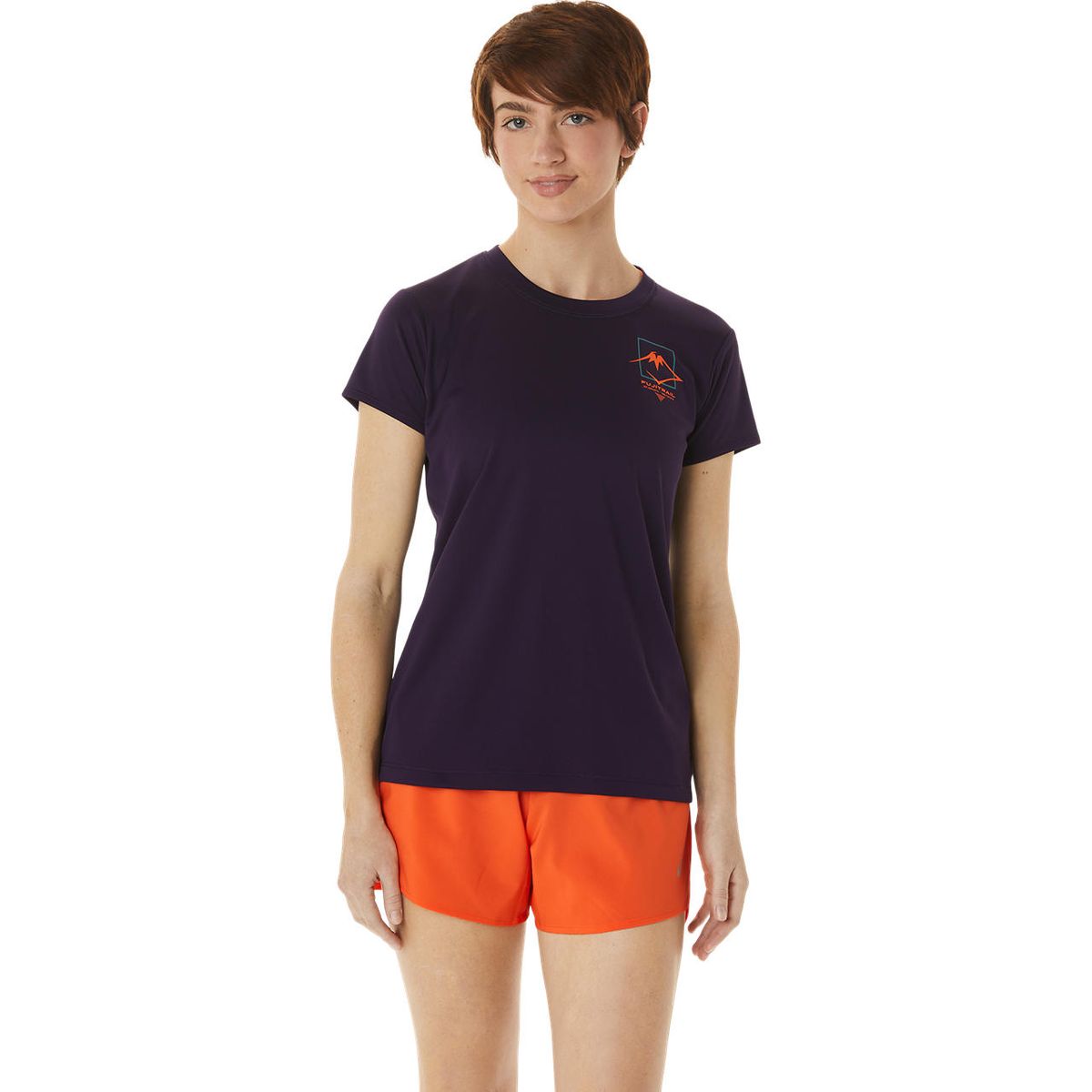 ASICS Women's Fujitrail Logo Short Sleeve Trail Running Top Night Shade Shop Today. Get it
