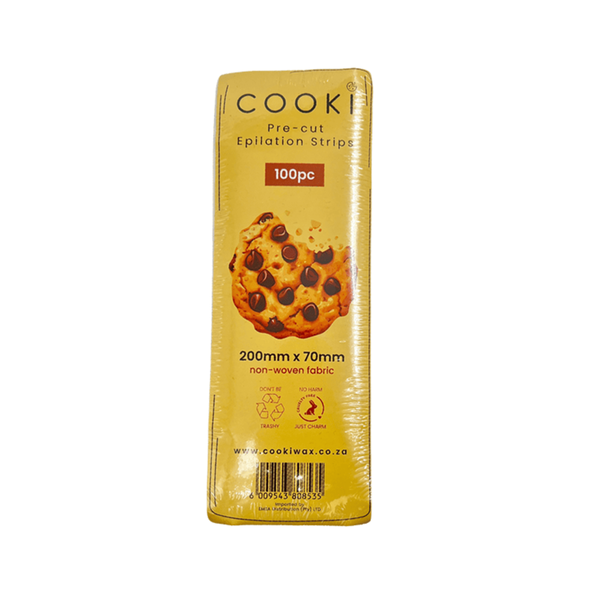 COOKI Pre-cut Epilation Body Waxing Strips 100pc, 80gsm