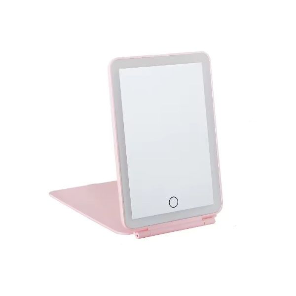 Pink Portable Folding Vanity Makeup Mirror