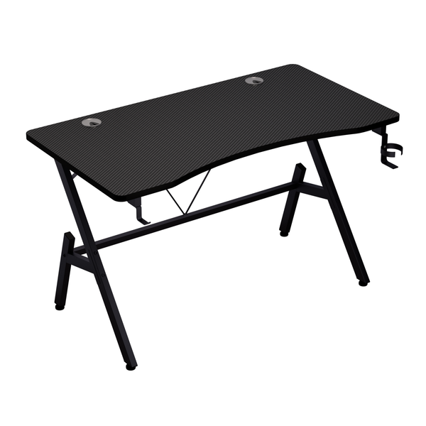 AURIZA Gaming Computer Desk with Cup Holder &amp; Headphone Hook