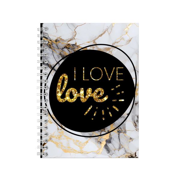 I Love A5 Notebook Spiral Lined Motivational Saying Graphic Notepad Gift249