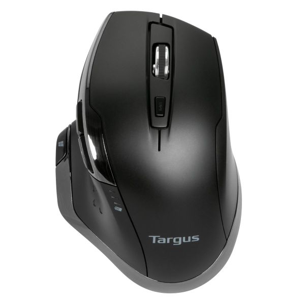 Targus Anti Microbial Ergonomic Wireless BlueTrace Mouse - Black