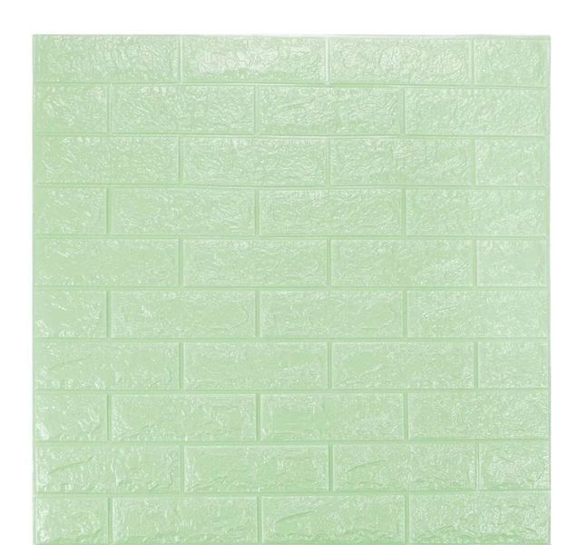 10 Piece 3D Wall Self-Adhesive Waterproof Wallpaper Panel GREEN
