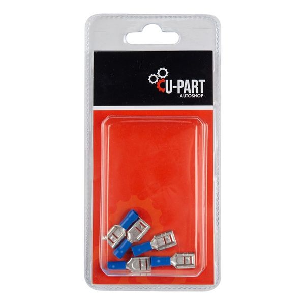 Terminal Blue Female Push On - 1.5mm-2.5mm x 7.7mm - Bulk Pack of 15