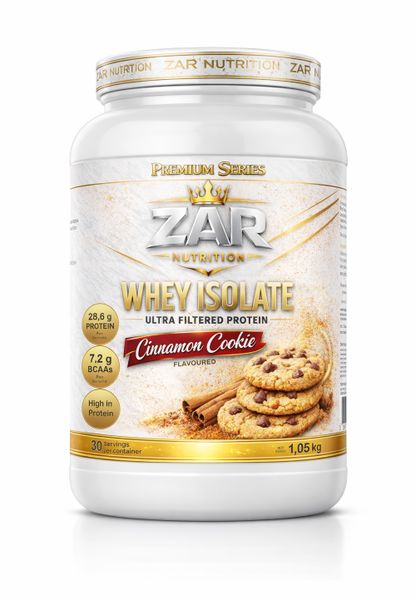 ZAR Nutrition Whey Protein Isolate 1kg - Cinnamon Cookie