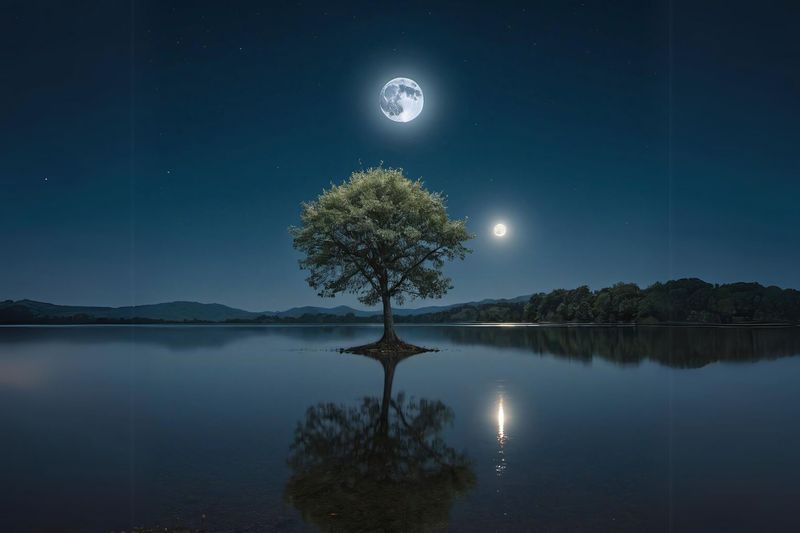 Rooted Art Home Decor Wall Art - Lake Tree