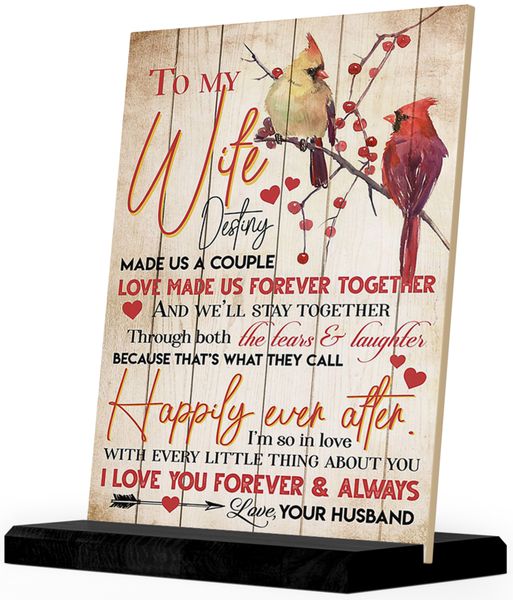 To My Wife FRUIT TREE Birthday Christmas Anniversary Gift Ceramic Tile