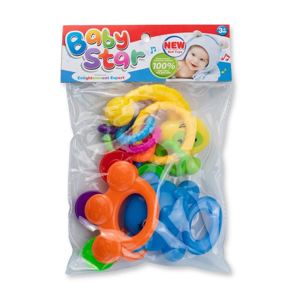 Baby Star - Rattle Shaker - Baby Toy - Multi-Coloured - Assorted Sizes