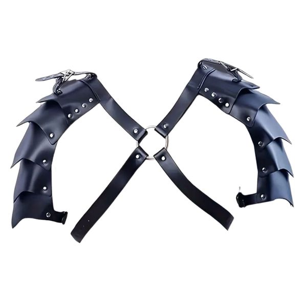 Toy Cosplay Medieval Gladiator Leather Shoulder Armor Harness Costume Party