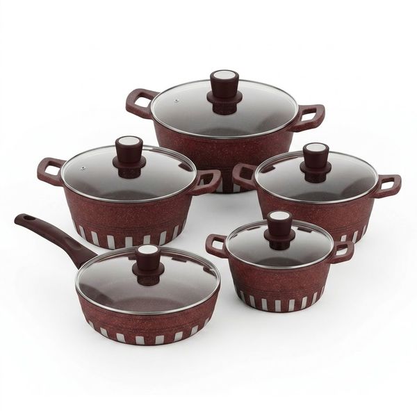10 Piece Granite Cookware Set