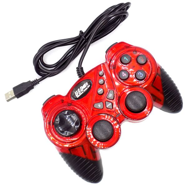Dual Shock Computer USB Controller - Red