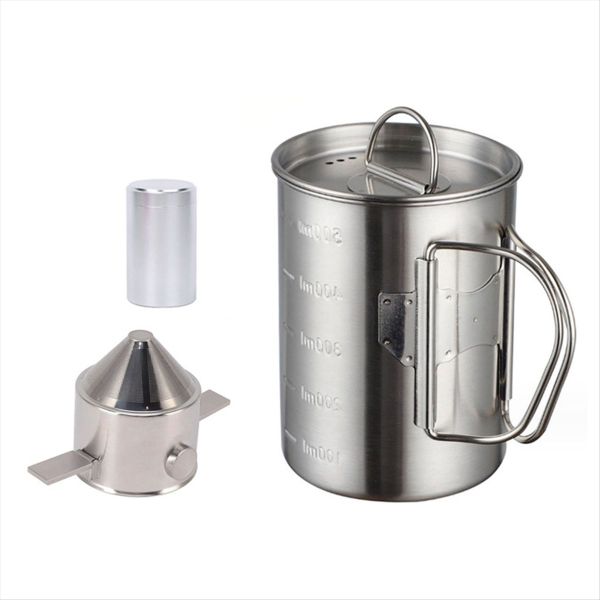 Outdoor Stainless Steel Camping Mug With Lid For Travelling (500Ml)
