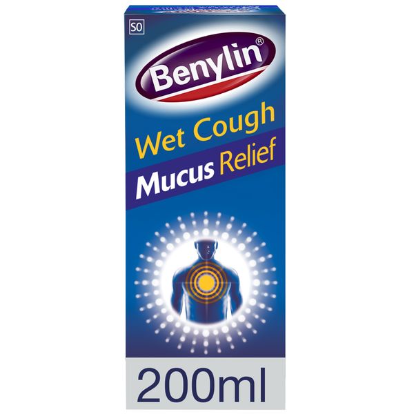 Benylin Wet Cough Syrup Mucus Relief 200ml