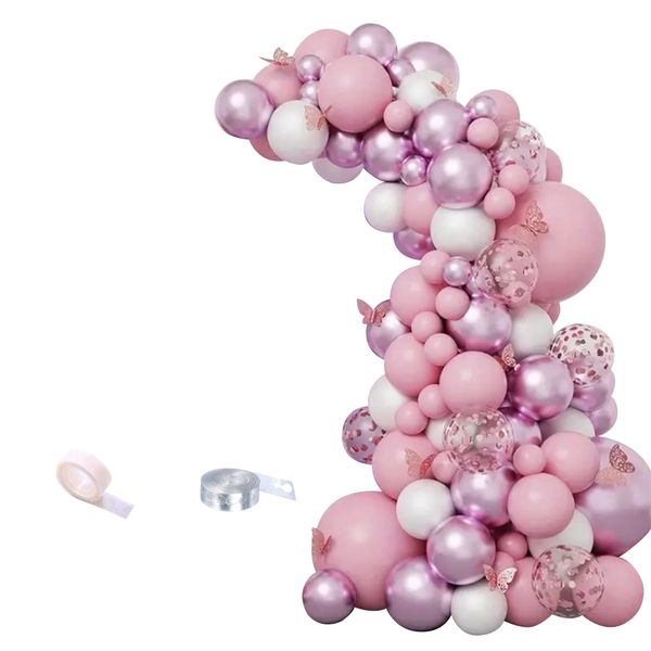 Balloon Garland Arch Kit For Wedding Birthday Party Deco - Butterfly - 115piece