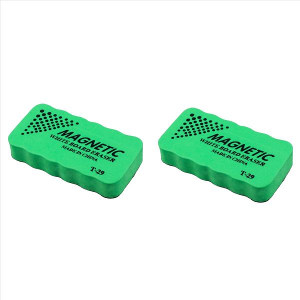 2X New Magnetic Board Eraser Drywipe Marker Cleaner Office Whiteboard
