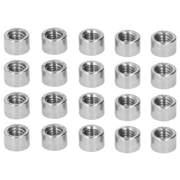 10Pieces M5 Gold Nylon Lock Nuts (Aluminum)