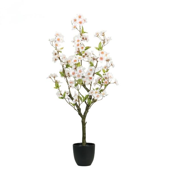 HouzeComfort 90cm Artificial Flora Cherry Blossom Fake Tree
