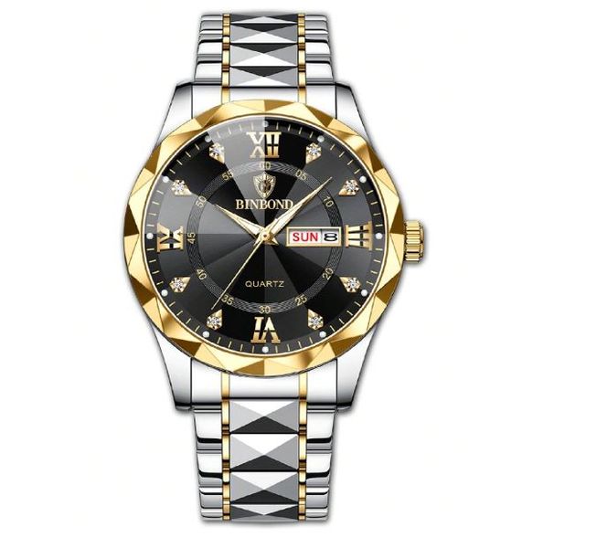 Binbond Men's Formal Watch - Silver/Blue