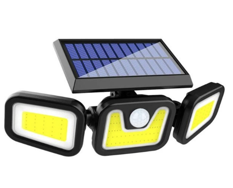 Three Head Solar Spot Light Wall Lamp Motion Sensor