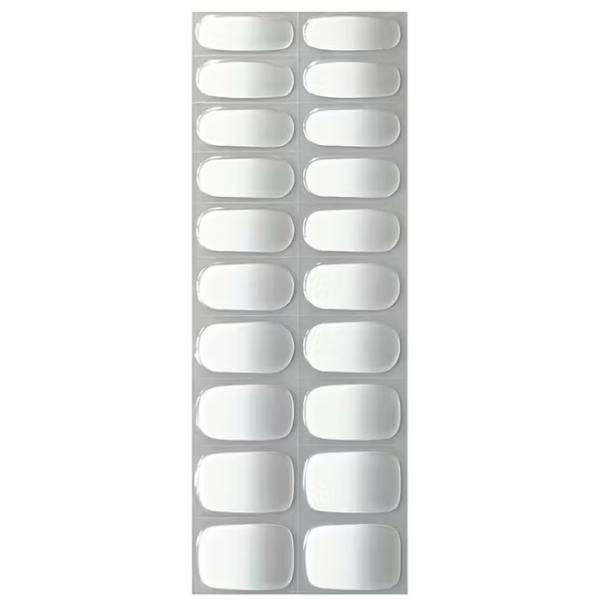 Semi-Cured Gel Nail Wraps - UV Light required - Ombre Milky White French